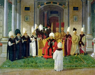 Empfang am Hofe des Sultans Selim III. (1761-1807)